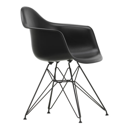 Cadeira de Braços em Plástico Eames DAR / Base Preta